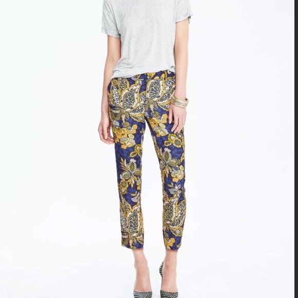 Banana Republic Pants - Banana Republic | Avery Printed Crop Pant 6